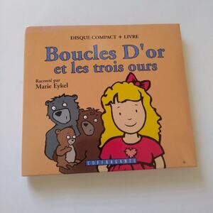 Boucles D'or et les trois ours CD Audiobook Mini Book Learn Teach French for Kid